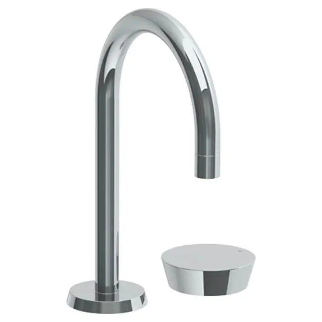 Deck Mounted 2 Hole Gooseneck Lavatory Set