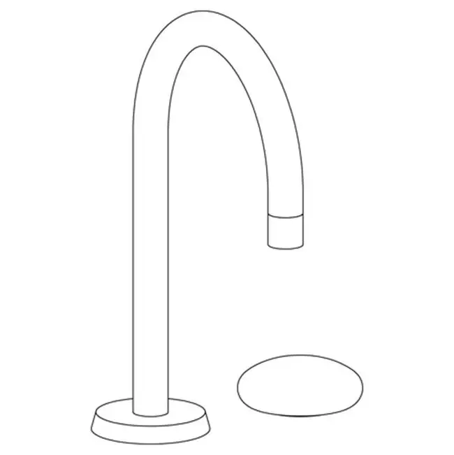 Deck Mounted 2 Hole Gooseneck Lavatory Set
