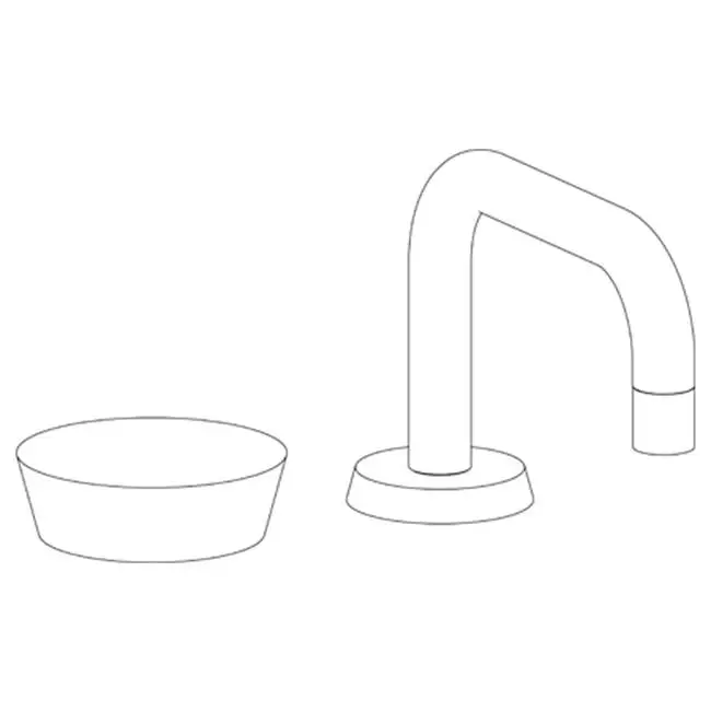 Deck Mounted 2 Hole Square Lavatory Set