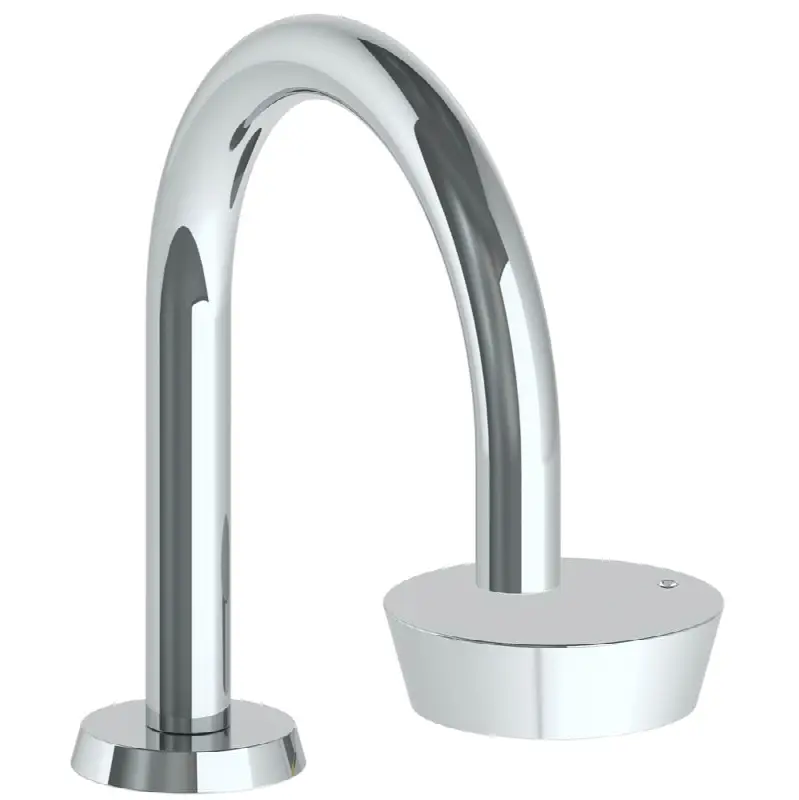 Deck Mounted 2 Hole Gooseneck Lavatory Set with short spout