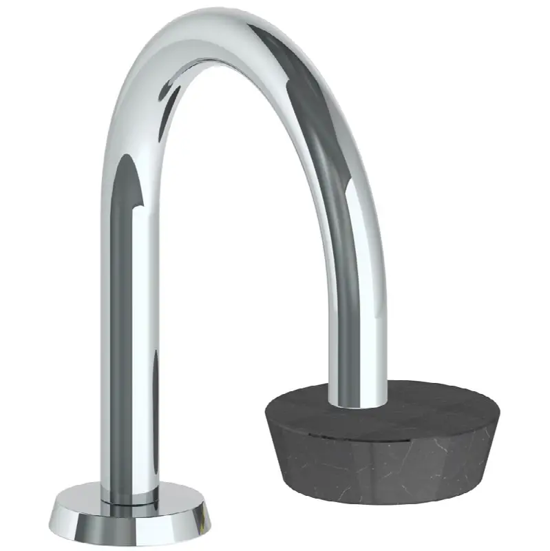 Deck Mounted 2 Hole Gooseneck Lavatory Set with short spout