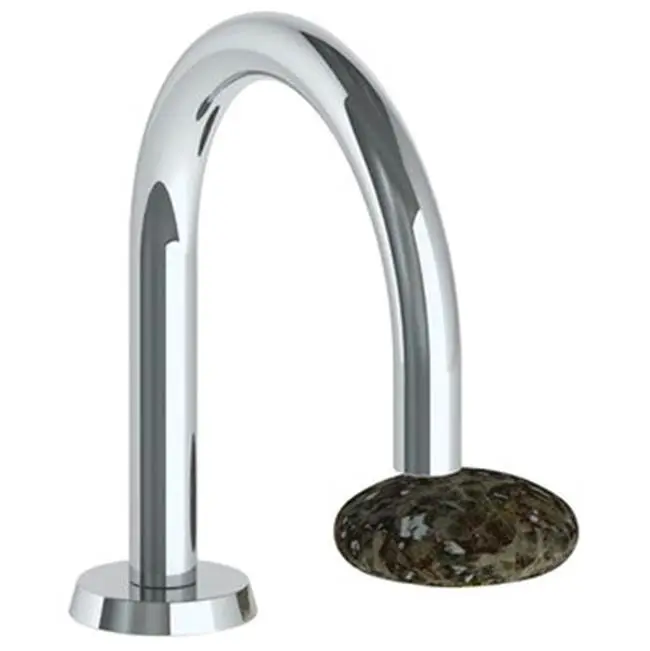 Deck Mounted 2 Hole Gooseneck Lavatory Set with short spout