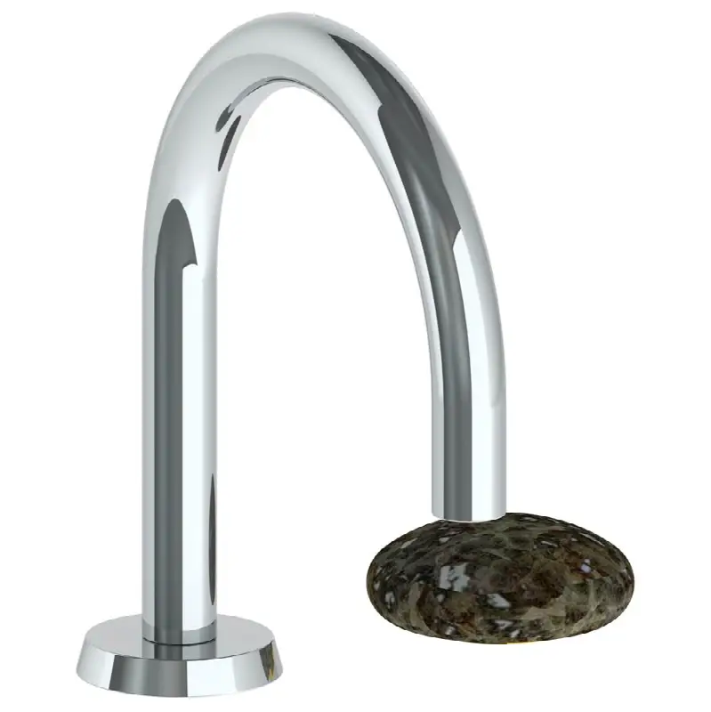 Deck Mounted 2 Hole Gooseneck Lavatory Set with short spout