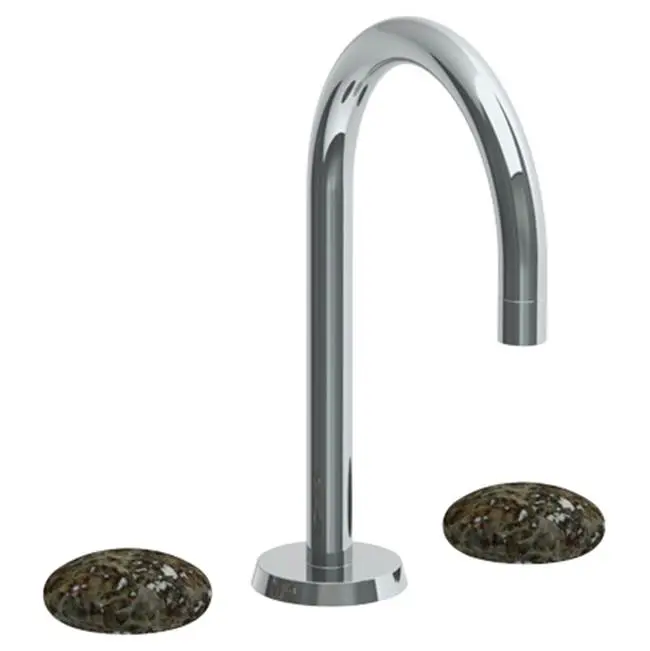 Deck Mounted 3 Hole Gooseneck Lavatory Set