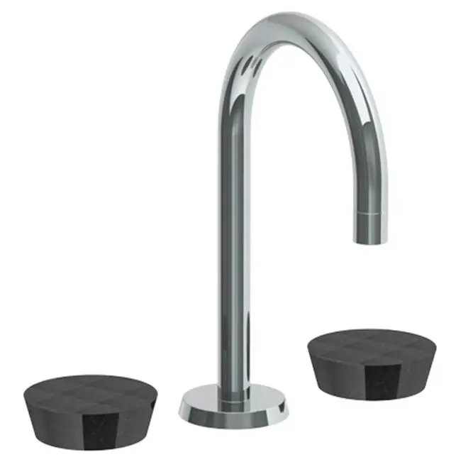 Deck Mounted 3 Hole Gooseneck Lavatory Set