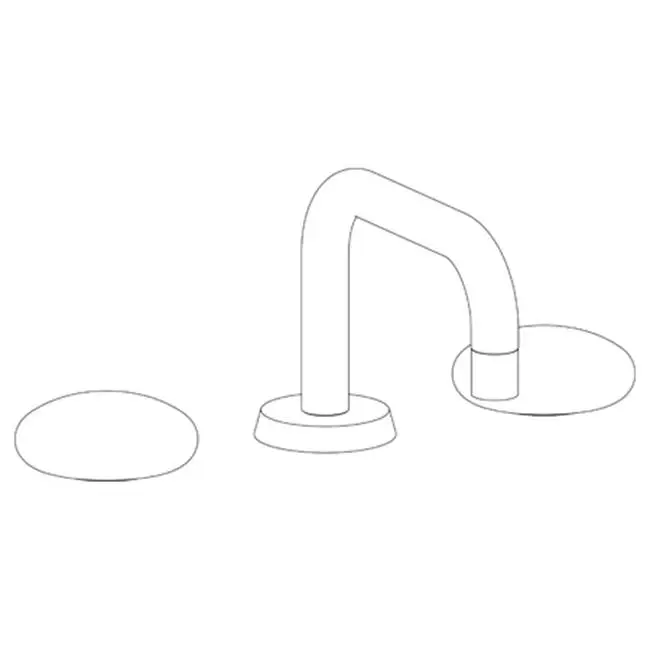 Deck Mounted 3 Hole Square Lavatory Set