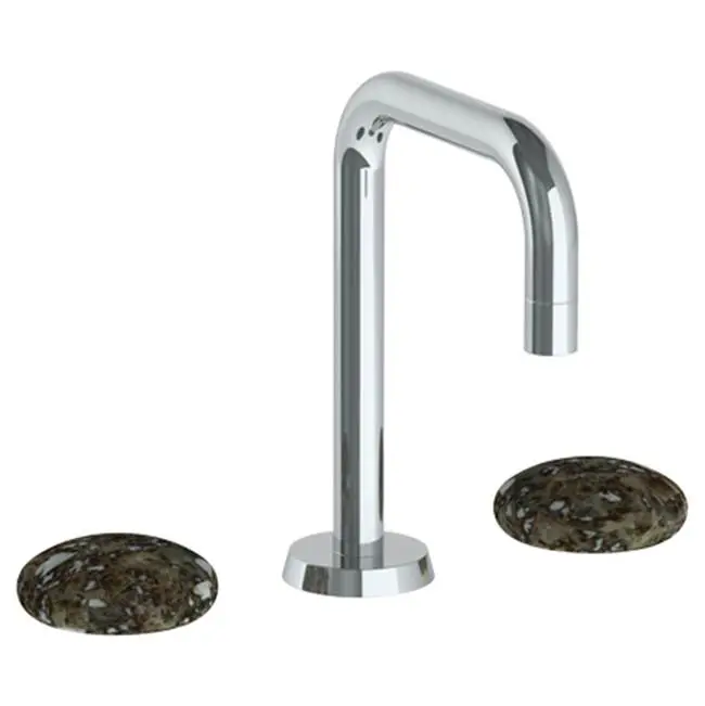 Deck Mounted 3 Hole Extended Square Spout Lavatory Set