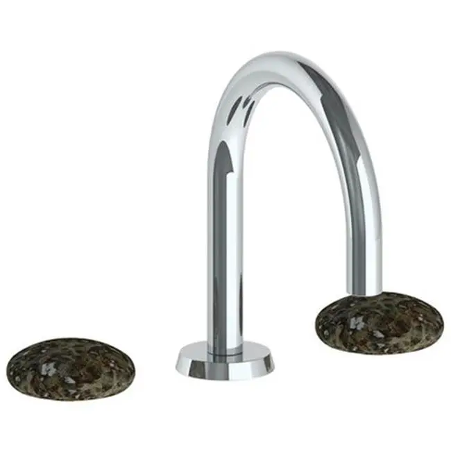 Deck Mounted 3 Hole Gooseneck Lavatory Set with short spout