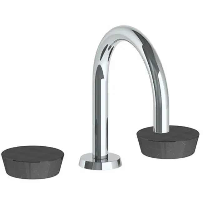 Deck Mounted 3 Hole Gooseneck Lavatory Set with short spout