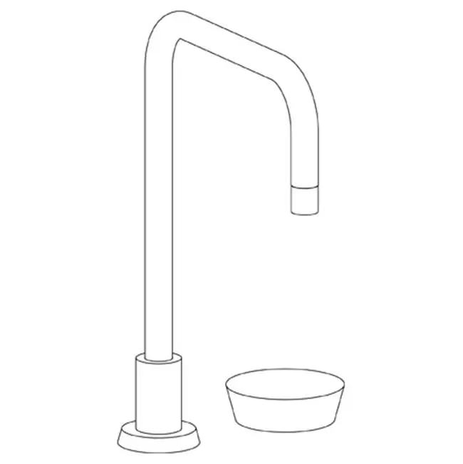Deck Mounted 2 Hole Square Top Kitchen Faucet