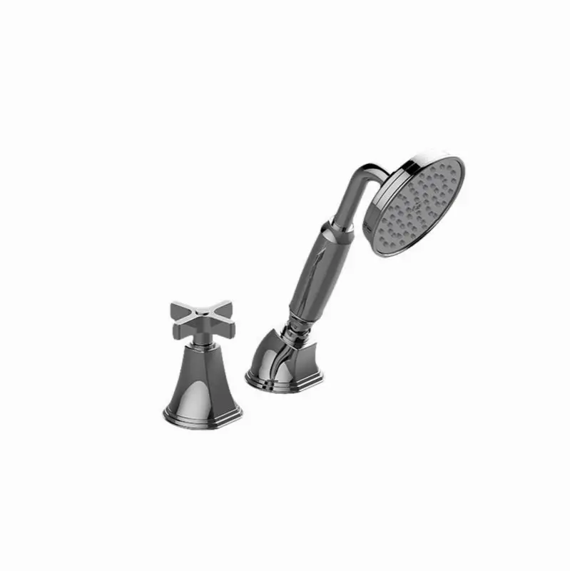 Finezza UNO Deck-Mounted Handshower & Diverter Set w/Cross Handle (Trim)