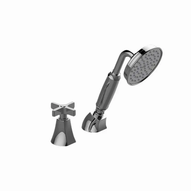 Finezza DUE Deck-Mounted Handshower & Diverter Set w/Cross Handle (Trim)