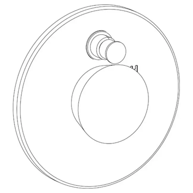 Wall Mounted Pressure Balance Shower Trim with Diverter, 7" dia.
