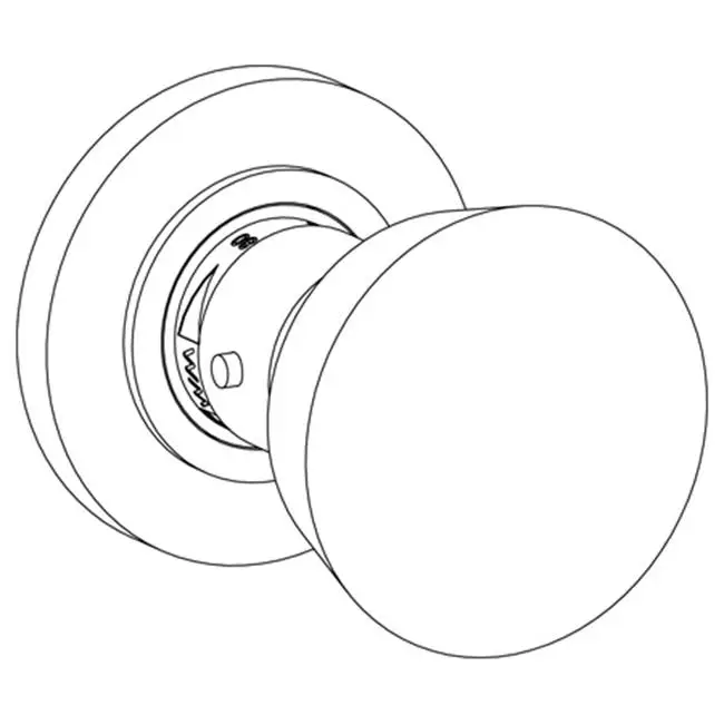 Wall Mounted Thermostatic Shower Trim, 3 1/2" dia.