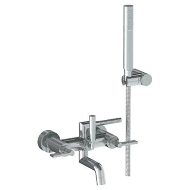 Blue 24" Shower Door Pull With Knob / Glass Mount Towel Bar with Hook