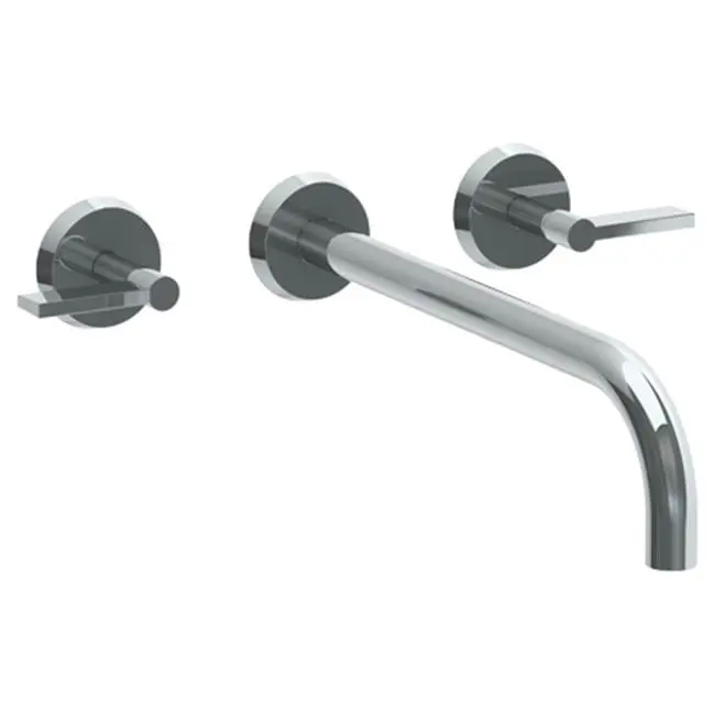 Wall Mounted 3 Hole Lavatory Set with 11 7/8" spout
