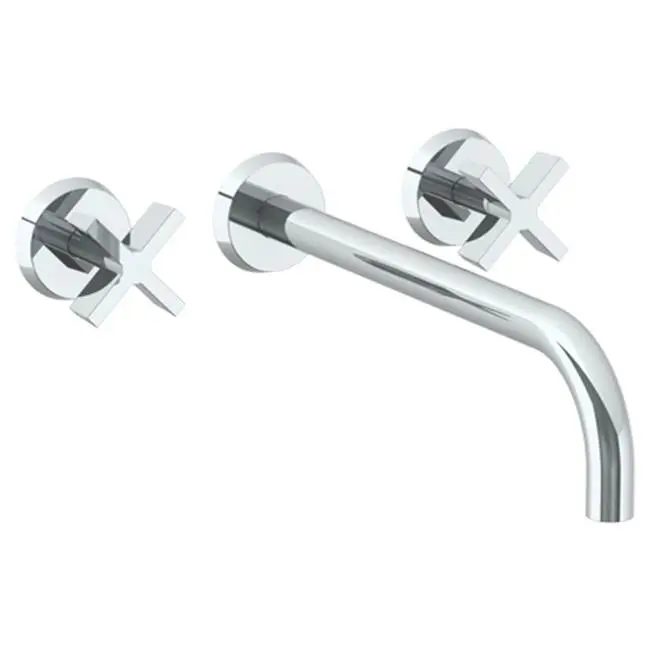 Wall Mounted 3 Hole Lavatory Set with 11 7/8" spout