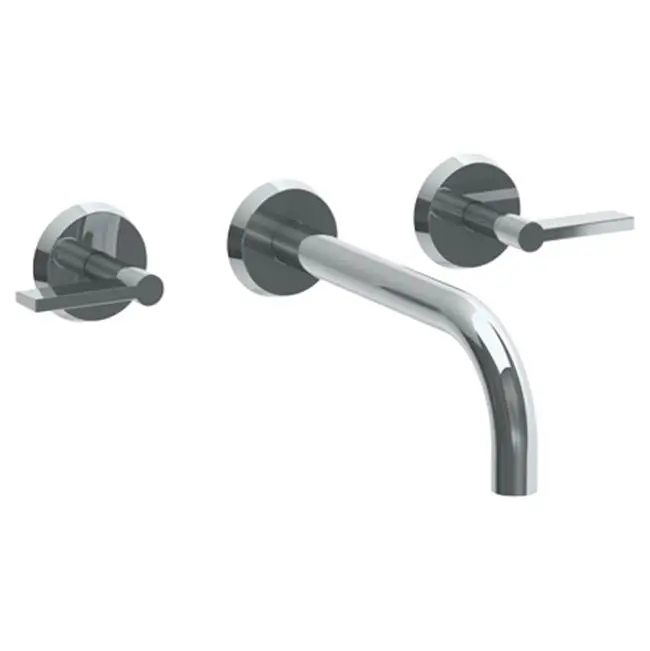 Wall Mounted 3 Hole Lavatory Set with 8 3/4" spout
