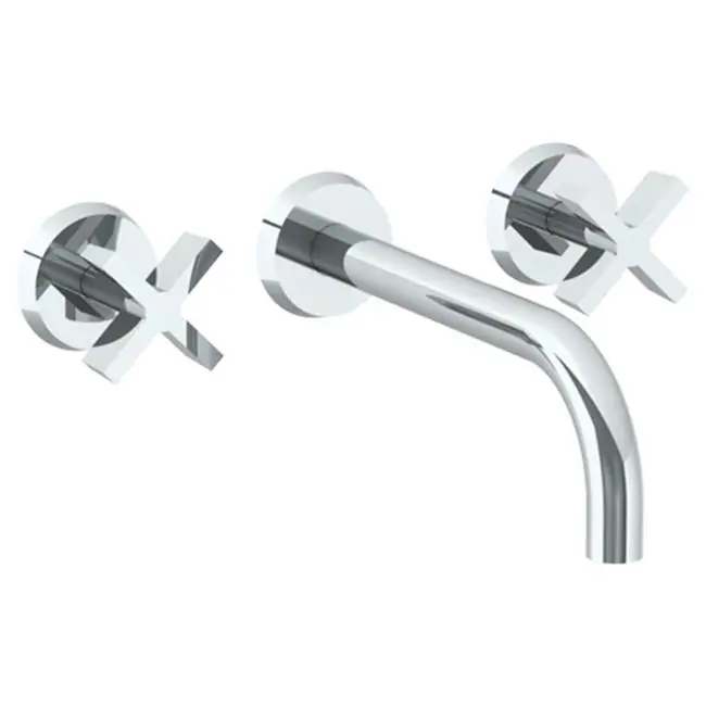 Wall Mounted 3 Hole Lavatory Set with 8 3/4" spout
