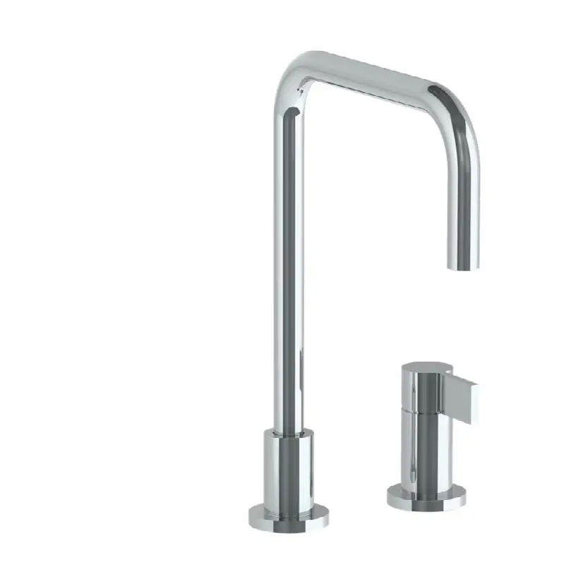 Deck Mounted 2 Hole Square Top Kitchen Faucet