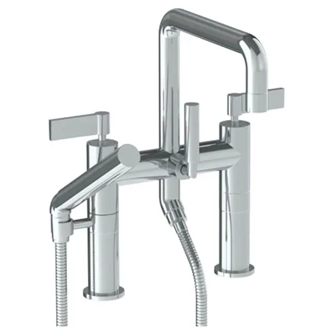 Deck Mounted Square Exposed Bath Set with Hand Shower