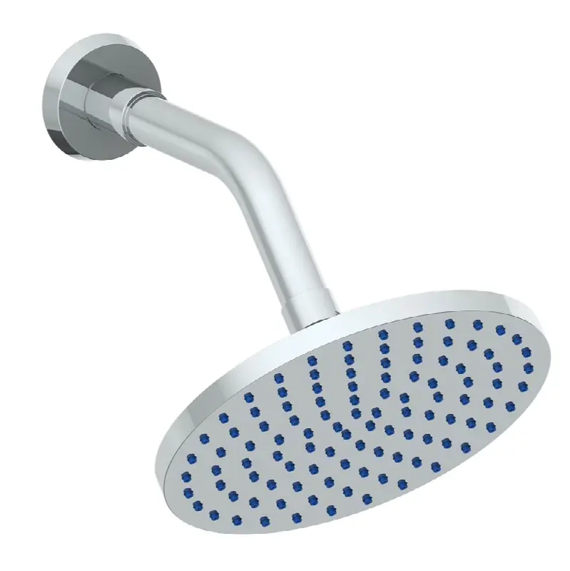 Wall Mounted Showerhead, 6" dia with 7-3/8" Arm and Flange
