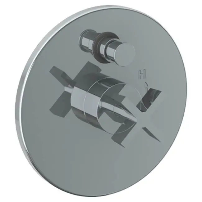Wall Mounted Pressure Balance Shower Trim with Diverter, 7" dia.