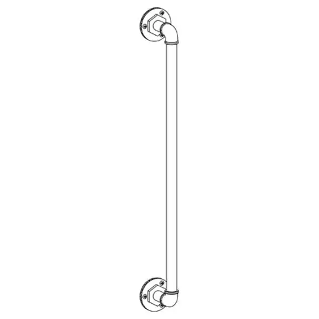 Elan Vital 18" Shower Door Pull / Glass Mount Towel Bar