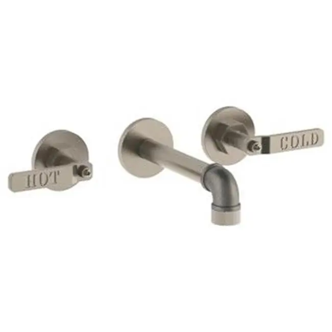 Wall Mounted 3 Hole Lavatory Set with 6.5" spout
