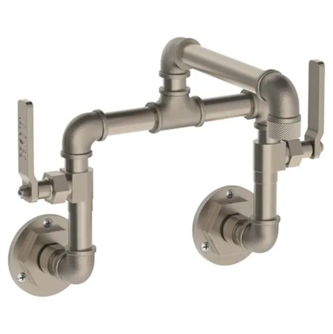 Wall Mounted Bridge Lavatory Set with 7.5" Spout