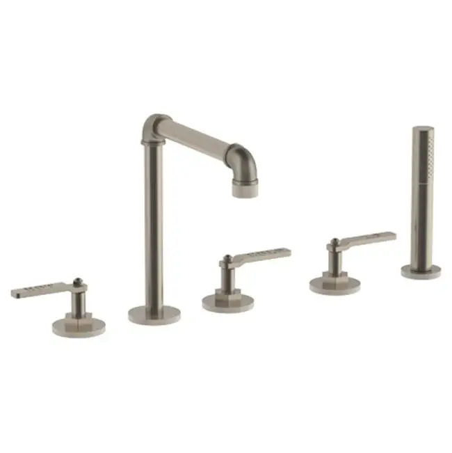Deck Mounted 5 Hole Bath Set