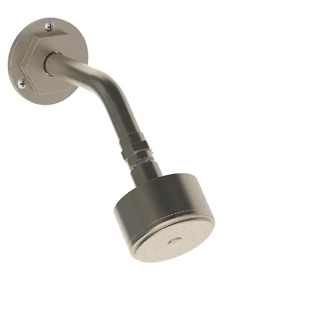 Wall Mounted Showerhead, 3" dia with 7-3/8" Arm and Flange