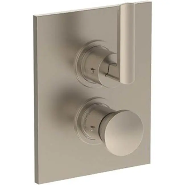 Wall Mounted Thermostatic Shower Trim with built-in control, 6 1/4" X 8"