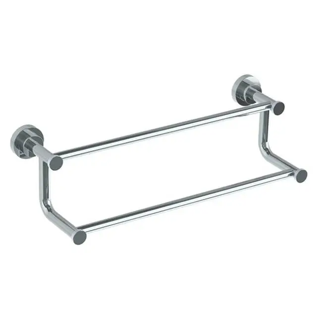 Wall Mounted Knurled Double Towel Bar, 18"
