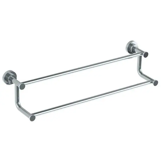 Wall Mounted Knurled Double Towel Bar, 24"