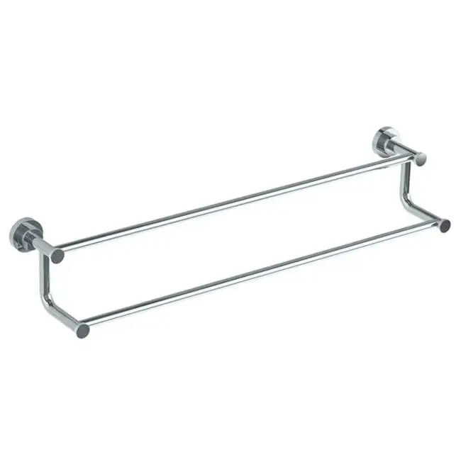 Wall Mounted Knurled Double Towel Bar, 30"