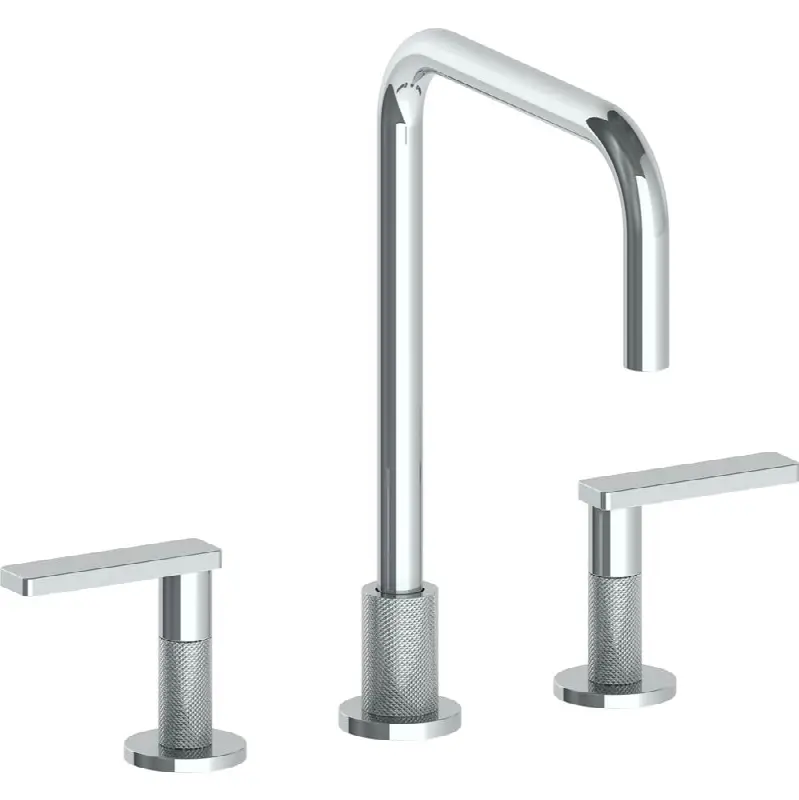 Deck Mounted 3 Hole Square Top Kitchen Faucet