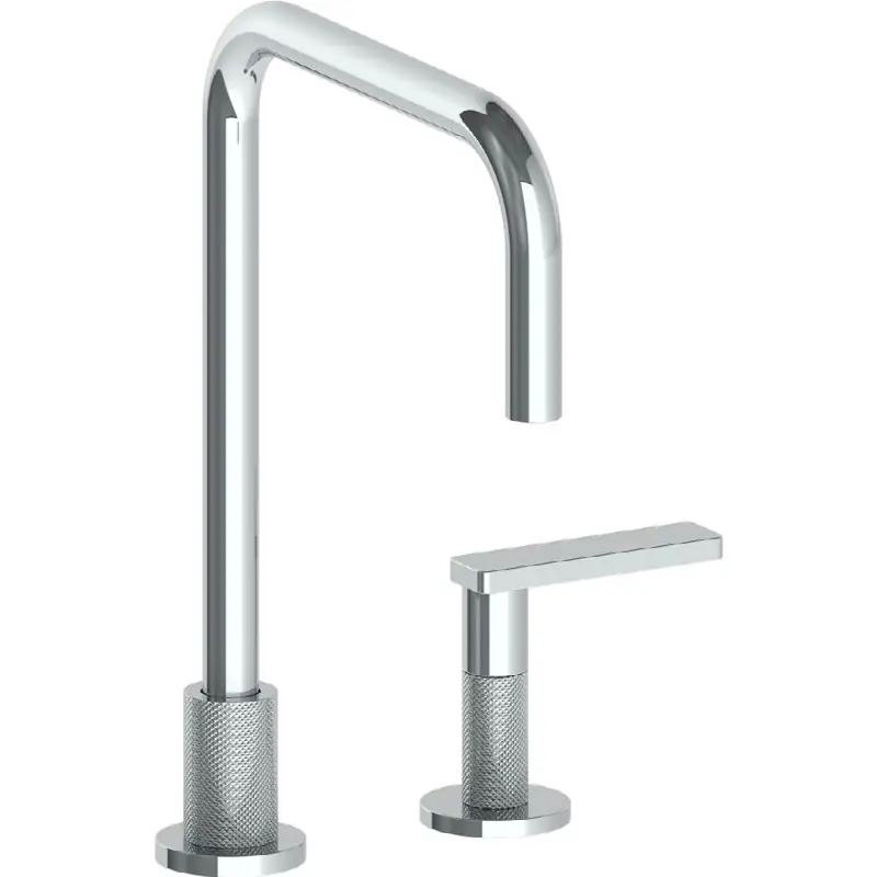 Deck Mounted 2 Hole Square Top Kitchen Faucet