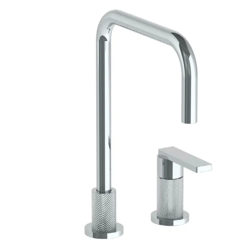 Deck Mounted 2 Hole Square Top Kitchen Faucet