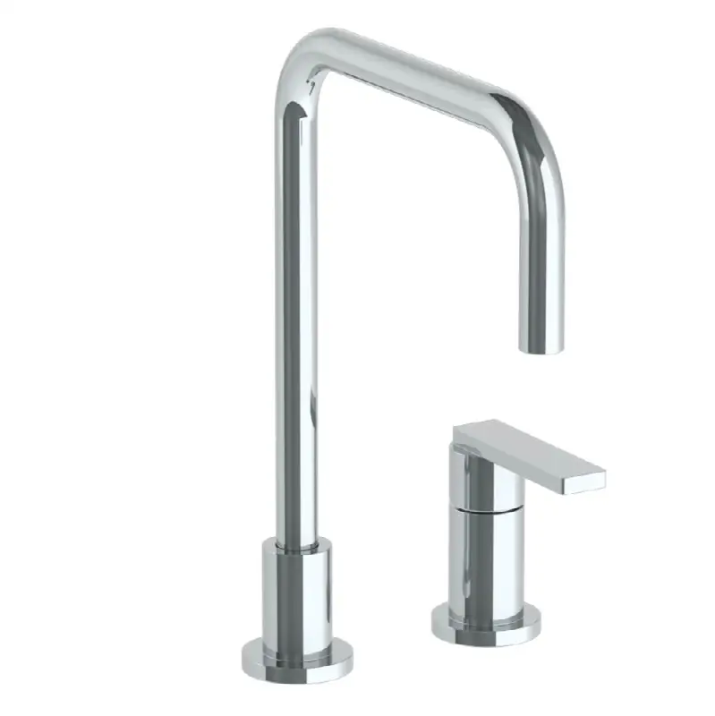 Deck Mounted 2 Hole Square Top Kitchen Faucet