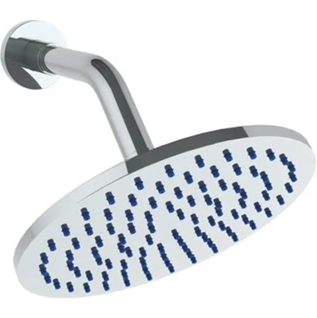 Wall Mounted Showerhead, 6" dia with 6" Arm and Flange