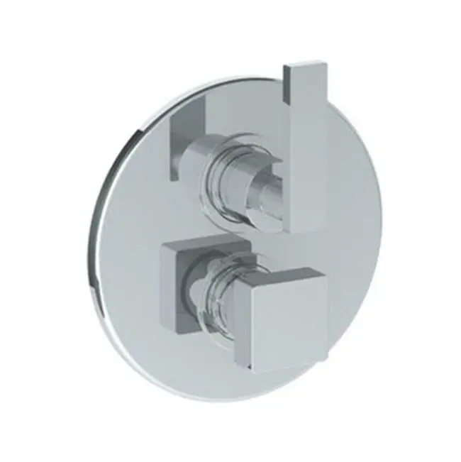 Wall Mounted Thermostatic Shower Trim with built-in control, 7 1/2" dia.