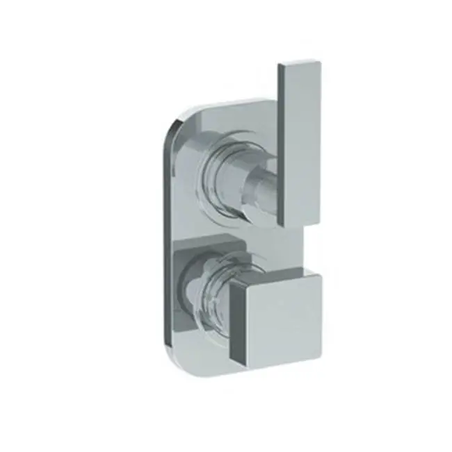 Wall Mounted Thermostatic Shower Trim with built-in control, 3 1/2" x 6 1/4"