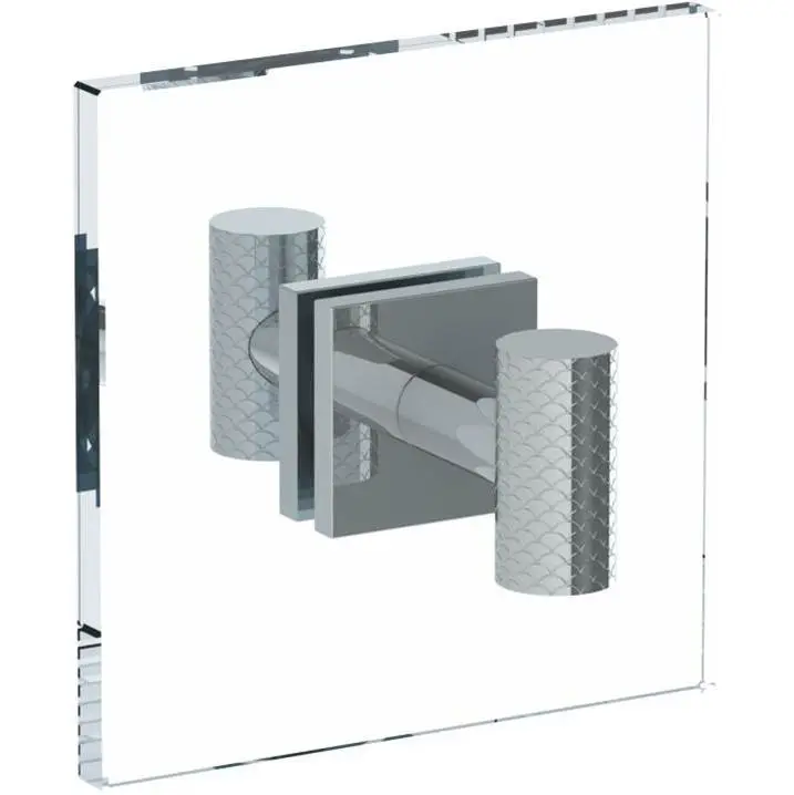 Lily Double Shower Door Knob/ Glass Mount Hook