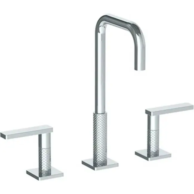 Deck Mounted 3 Hole Extended Lavatory Set