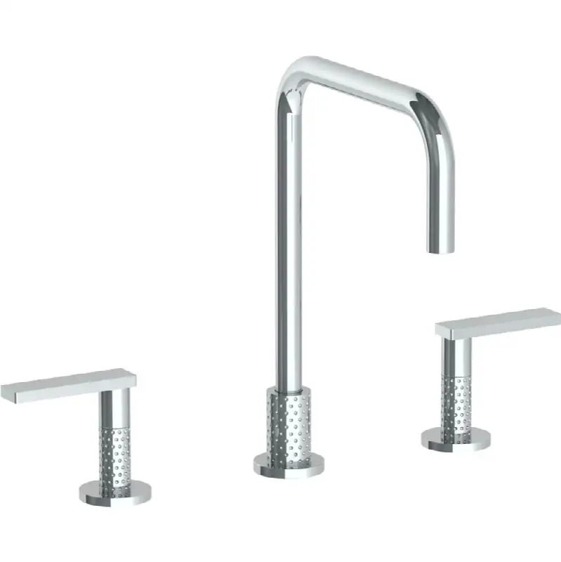 Deck Mounted 3 Hole Square Top Kitchen Faucet