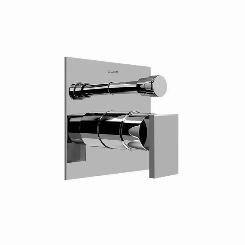 Solar Pressure Balancing Valve Trim with Handle and Diverter (Trim)