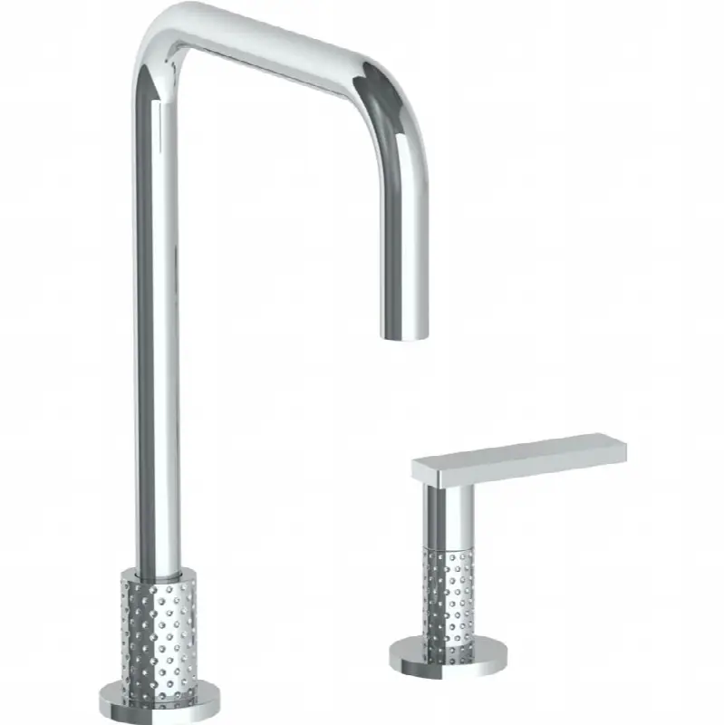 Deck Mounted 2 Hole Square Top Kitchen Faucet
