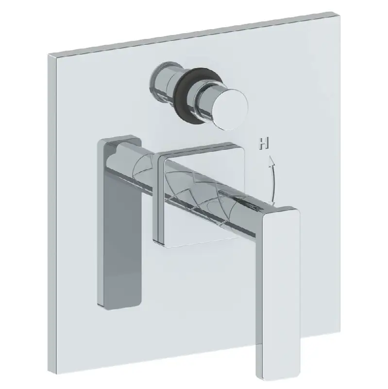 Wall Mounted Pressure Balance Shower Trim with Diverter, 7" dia.