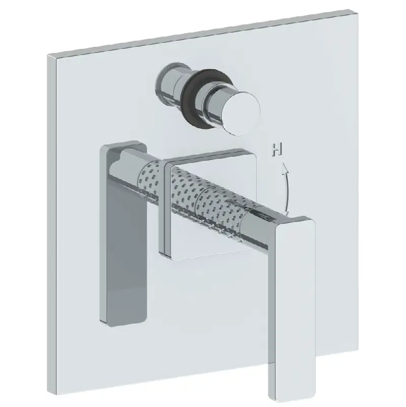 Wall Mounted Pressure Balance Shower Trim with Diverter, 7" dia.